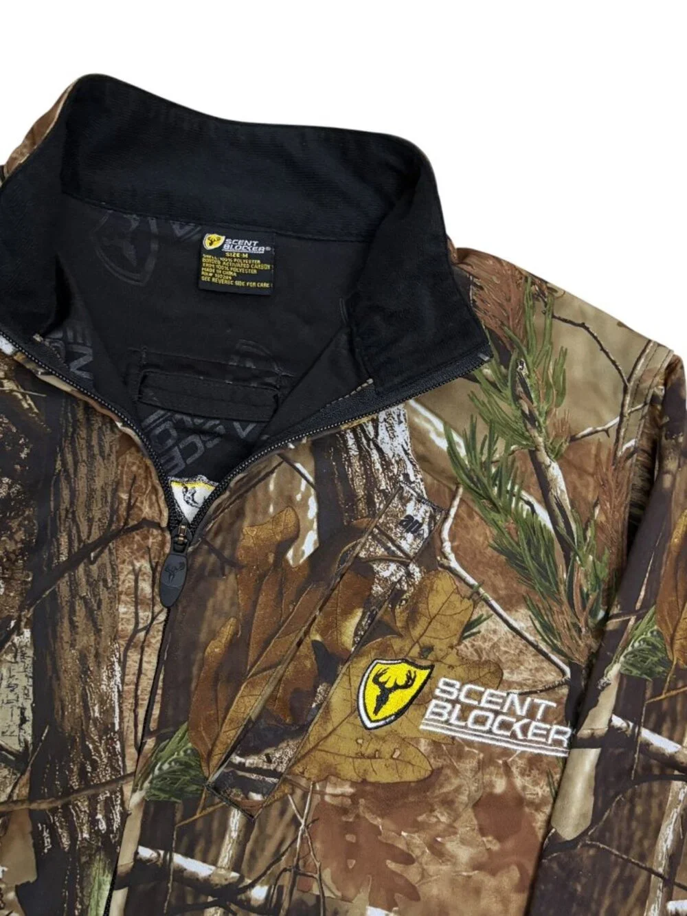 REALTREE SCENTBLOCKER Camo Hunting Jacket Woods Coat Mens Medium